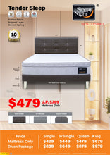 Load image into Gallery viewer, Sleepynight Tender Sleep Spring Mattress Set