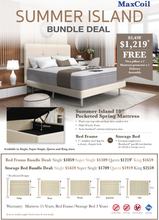 Load image into Gallery viewer, Maxcoil Summer Island Mattress Bundle