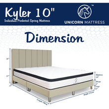 Load image into Gallery viewer, Unicorn Kyler Pocketed Spring Mattress Bundle
