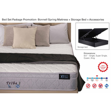 Load image into Gallery viewer, viro tribe 1 mattress storage bed set