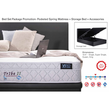 Load image into Gallery viewer, Viro tribe 2 mattress storage bedframe set
