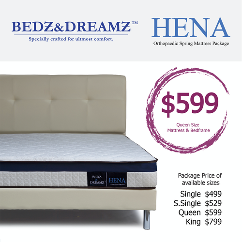 Bedz & Dreamz Hena Mattress + Bed 