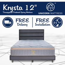 Load image into Gallery viewer, Krysta Pocketed Spring Therapypedic Mattress + Bedframe Bundle
