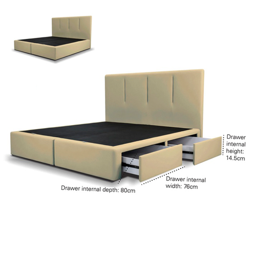 Viro Drawer Divan Bedframe